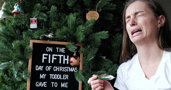 The 12 Days Of A Toddler Christmas: I Captured The Struggles Of Parenting During Holiday Season