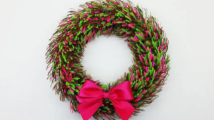 Paper Wreath For Christmas | Diy Christmas Decorations Ideas