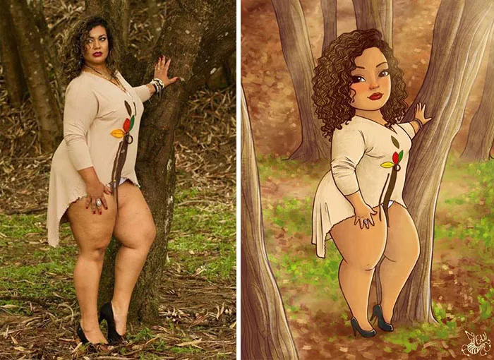 Cansado de los prejuicios contra las mujeres de talla grande, este artista las convirtió en arte