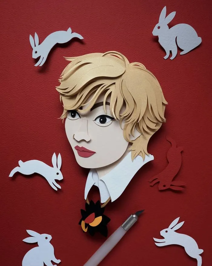 Artist Shows Off His Incredible Paper Work Skills By Recreating Famous Pop Culture Characters