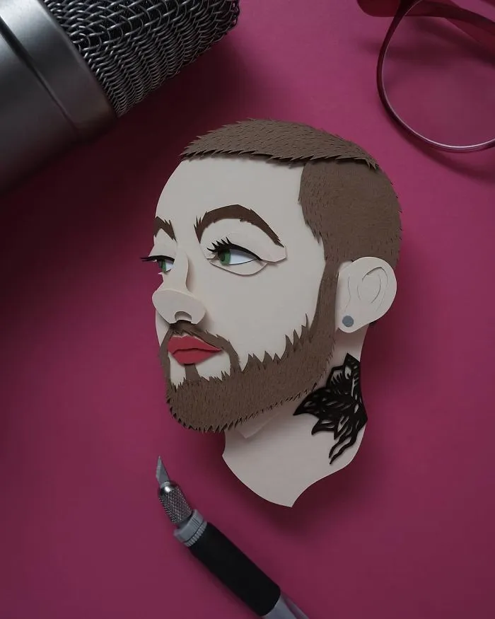 Artist Shows Off His Incredible Paper Work Skills By Recreating Famous Pop Culture Characters