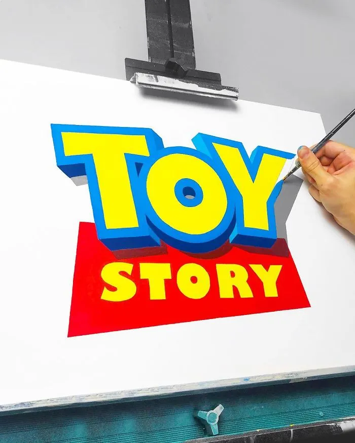 Artist Uses Lettering Technique To Recreate Modern Logos With Stunning 3D Effects