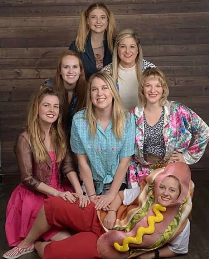 Every Year We Spend $20 At Goodwill To Dress Each Other Then Get Cheesy Photos Taken Instead Of Buying Presents. We Did Great This Year