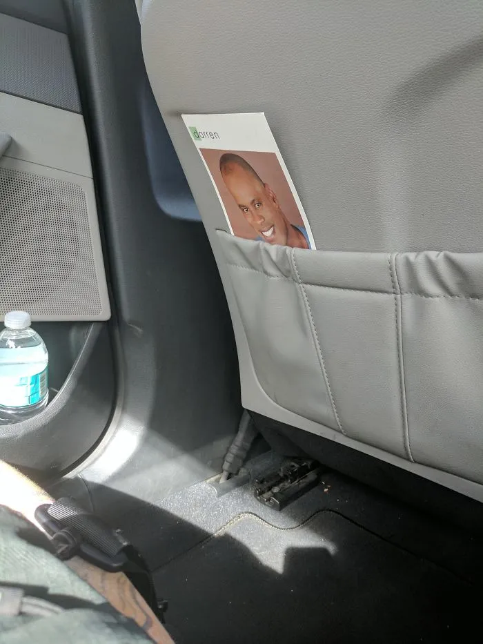 You Know You Are In LA When Your Lyft Driver Has His Headshot Strategically Placed For You To Notice