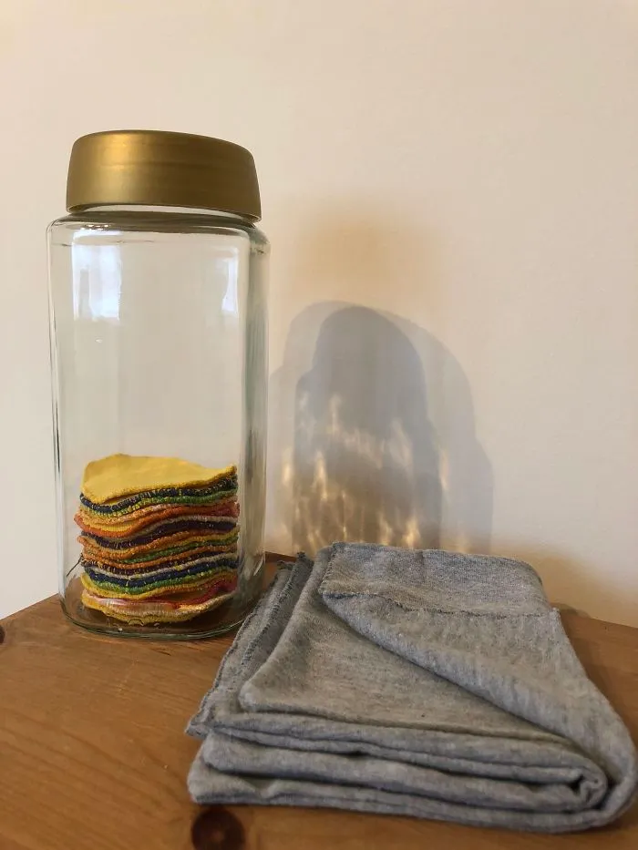 Might Not Look The Prettiest But My Sewing Project So Far, Making Face Cleaner Rounds And Other Cleaning Cloths From Old T-Shirts That Can’t Be Given To Charity