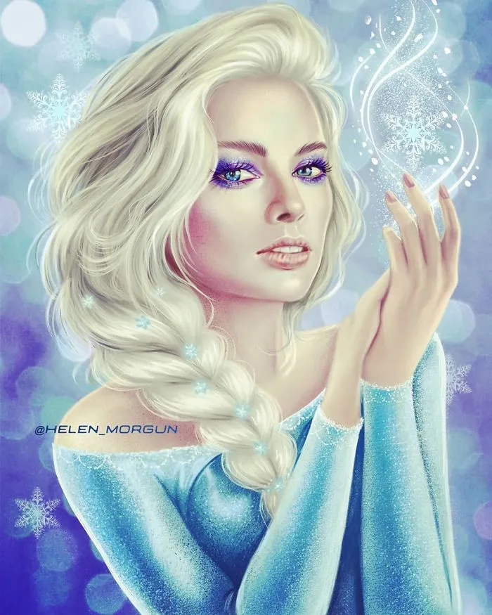 Margot Robbie como  Elsa