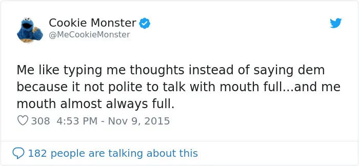 Looks Like Cookie Monster Has A Twitter Account And Here Are 25 Of His Most Hilarious Tweets