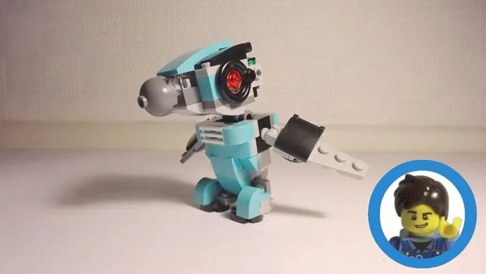 Watch As A Lego Minifigure Helps Build A Robot Bird