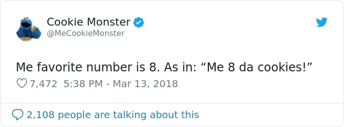 Looks Like Cookie Monster Has A Twitter Account And Here Are 25 Of His Most Hilarious Tweets