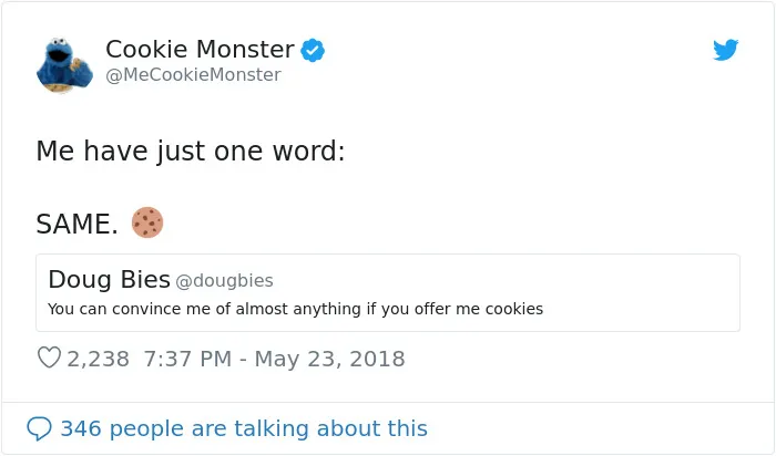 Looks Like Cookie Monster Has A Twitter Account And Here Are 25 Of His Most Hilarious Tweets