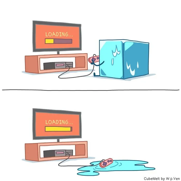 My 36 Comics About An Ice Cube Which I Created At The Lowest Point Of My Creative Career