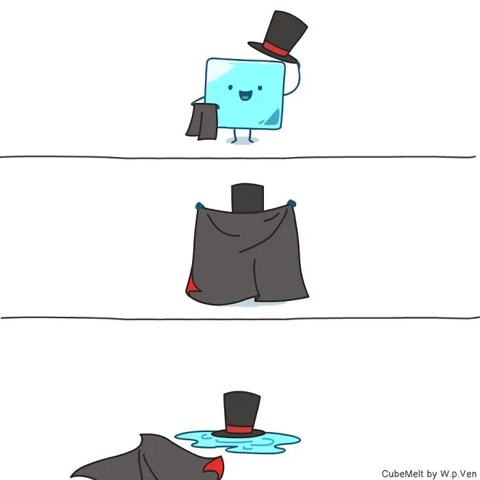 My 36 Comics About An Ice Cube Which I Created At The Lowest Point Of My Creative Career