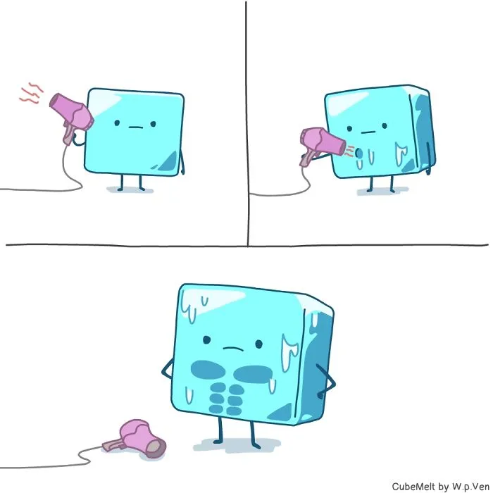 My 36 Comics About An Ice Cube Which I Created At The Lowest Point Of My Creative Career