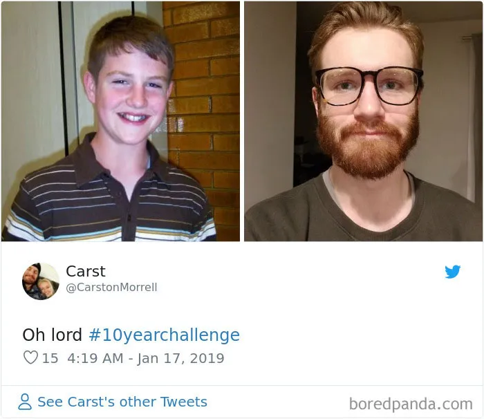 La gente comparte sus fotos para el #10YearChallenge y algunos son irreconocibles