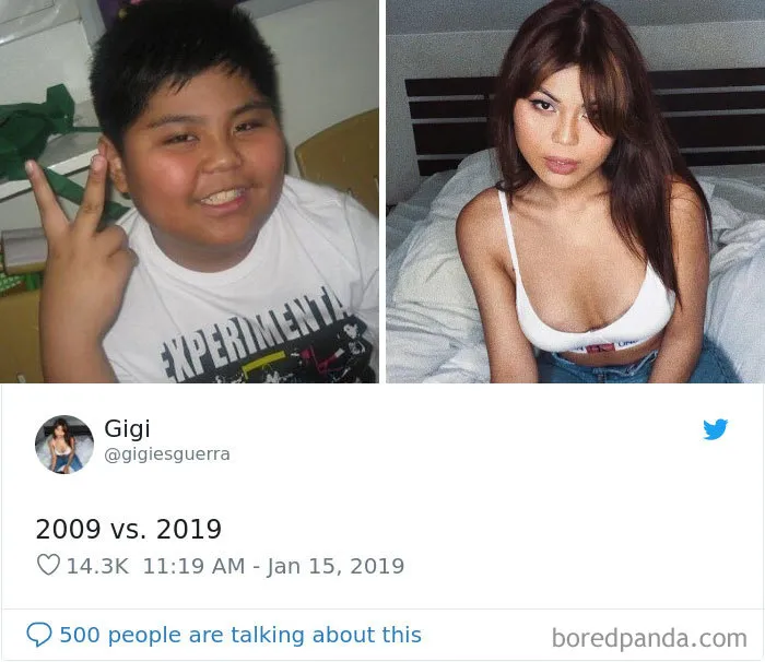 People Share Their Pics For The #10YearChallenge And Some Are Unrecognizable