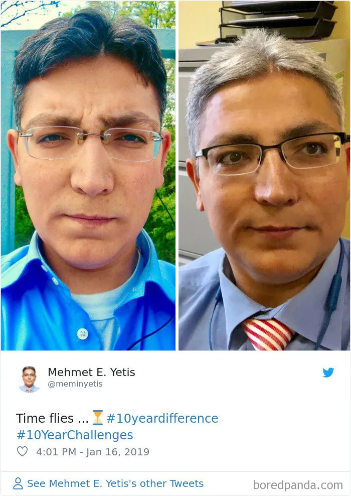 La gente comparte sus fotos para el #10YearChallenge y algunos son irreconocibles