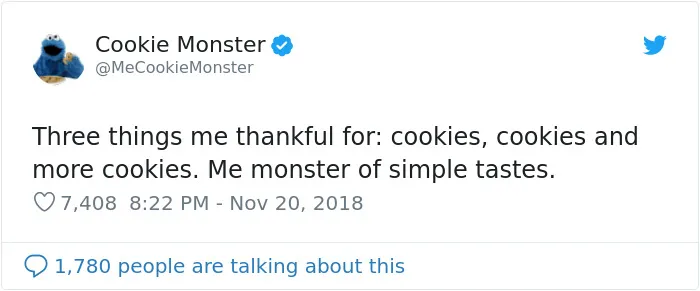Looks Like Cookie Monster Has A Twitter Account And Here Are 25 Of His Most Hilarious Tweets
