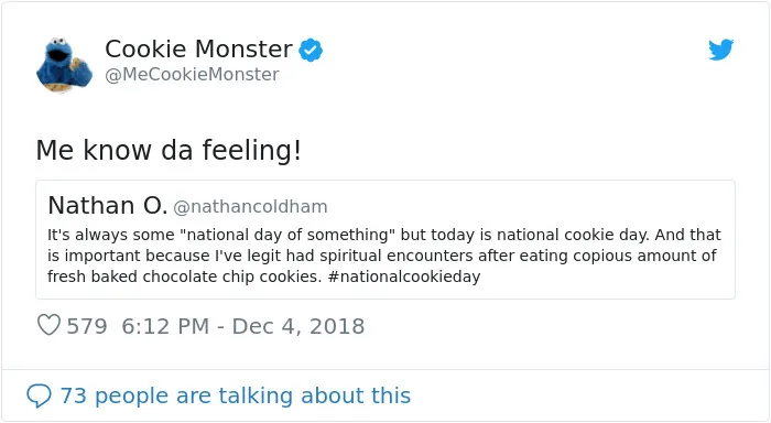 Looks Like Cookie Monster Has A Twitter Account And Here Are 25 Of His Most Hilarious Tweets