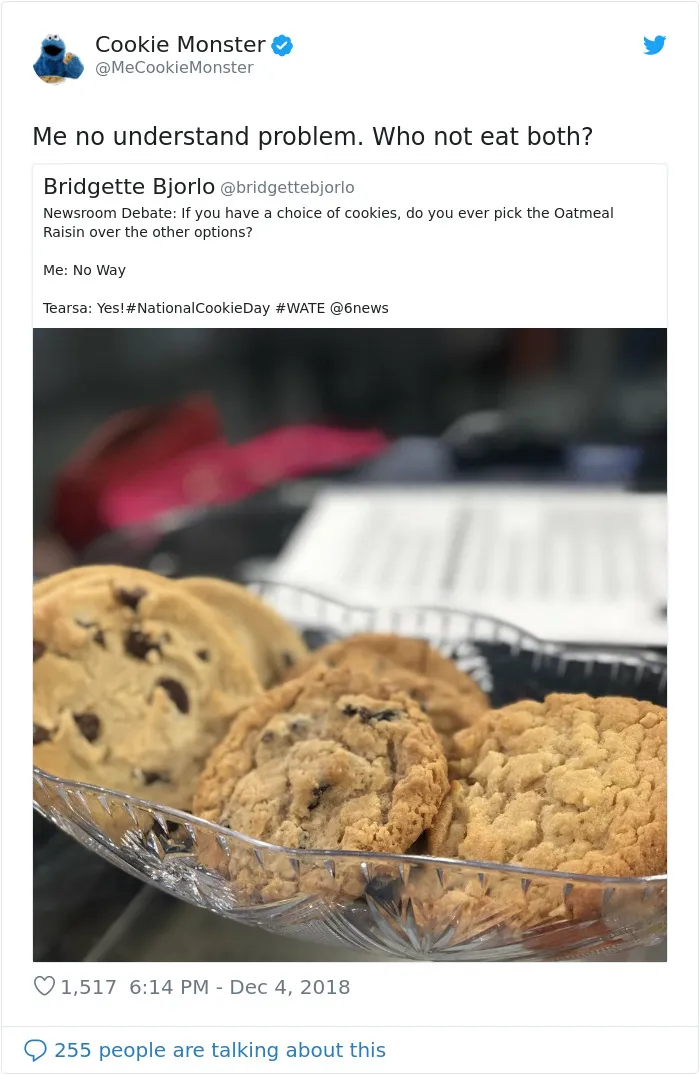 Looks Like Cookie Monster Has A Twitter Account And Here Are 25 Of His Most Hilarious Tweets