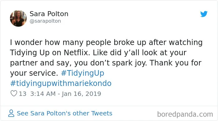 50 Hilarious Reactions To Marie Kondo That Will Bring You Joy