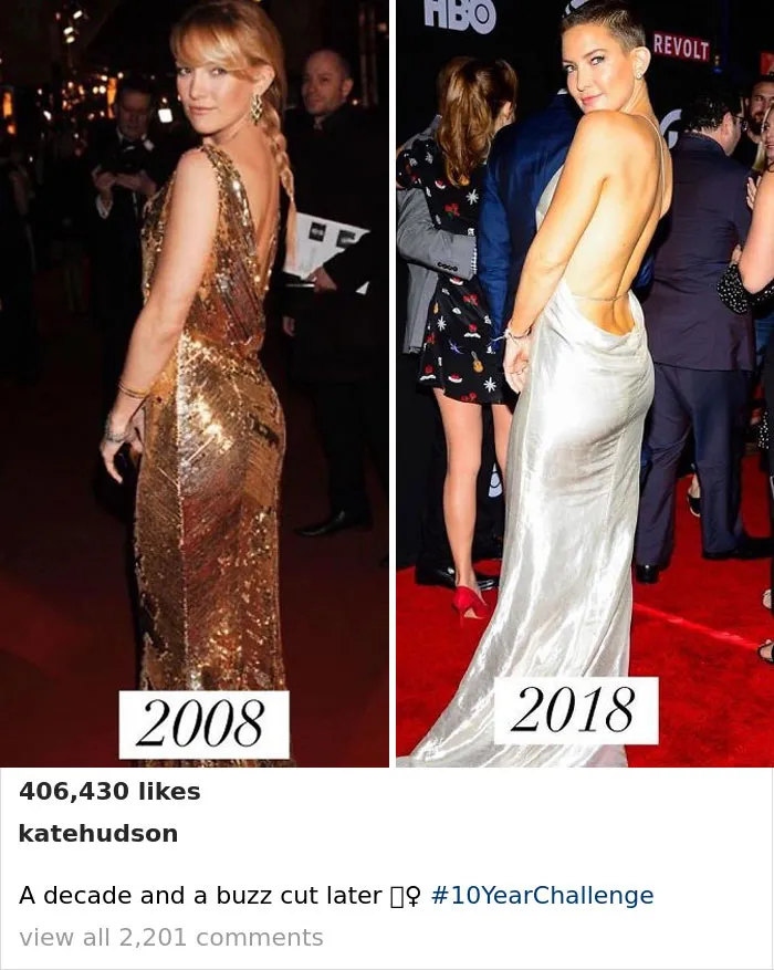 La gente comparte sus fotos para el #10YearChallenge y algunos son irreconocibles