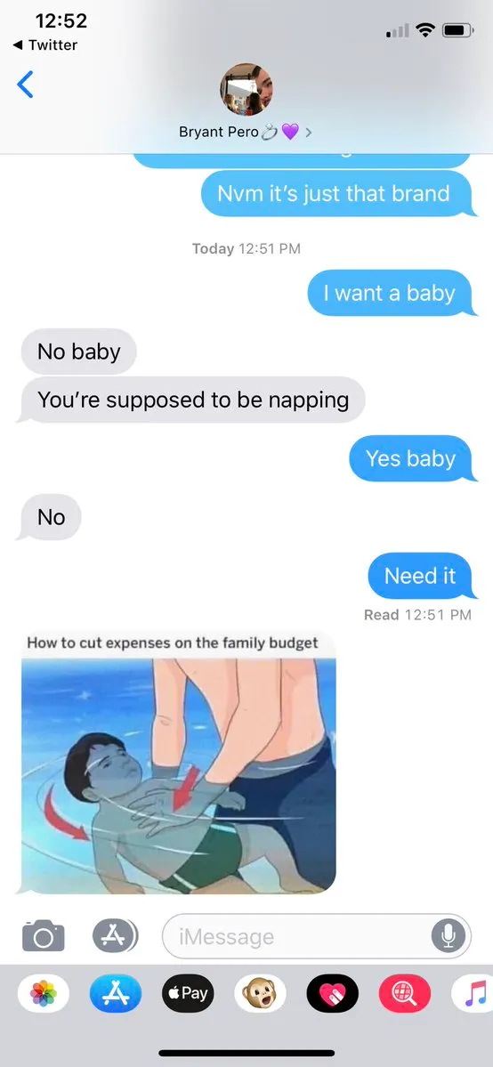 50 Of The Best Responses To The “Text Your Boyfriend 'I Want A Baby'” Challenge