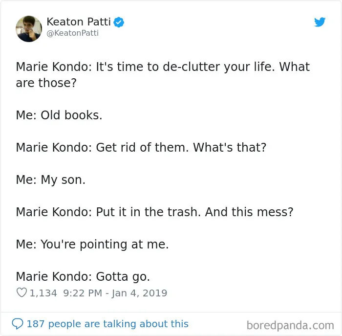50 Hilarious Reactions To Marie Kondo That Will Bring You Joy