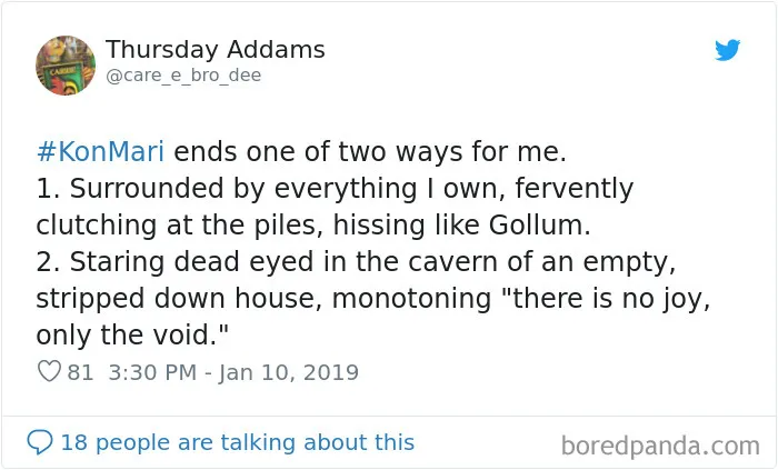 50 Hilarious Reactions To Marie Kondo That Will Bring You Joy