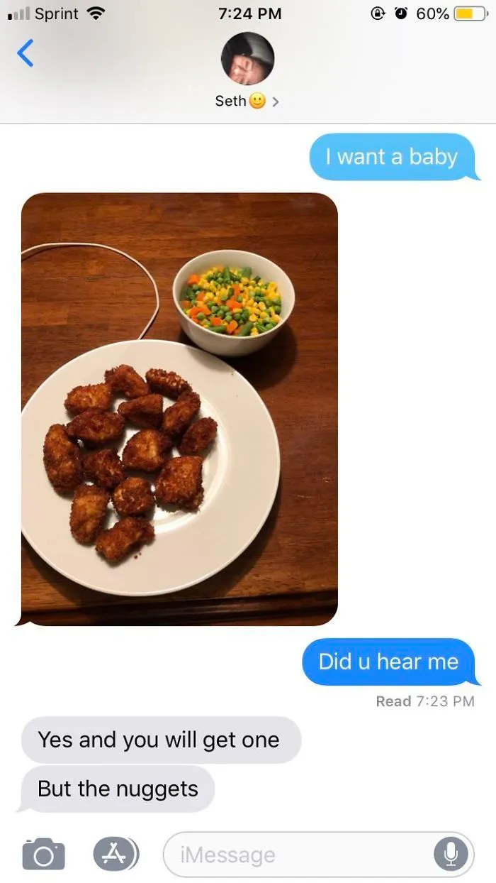 50 Of The Best Responses To The “Text Your Boyfriend 'I Want A Baby'” Challenge