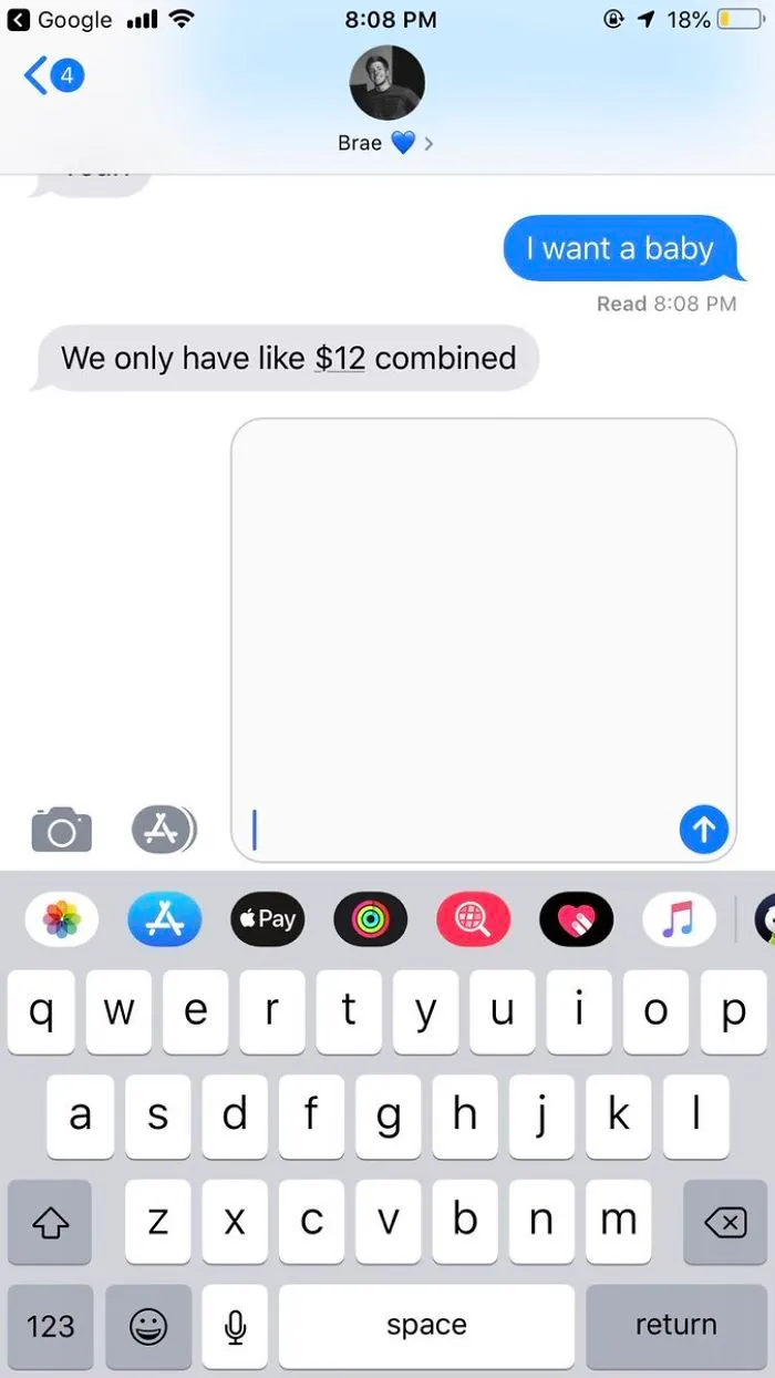 50 Of The Best Responses To The “Text Your Boyfriend 'I Want A Baby'” Challenge