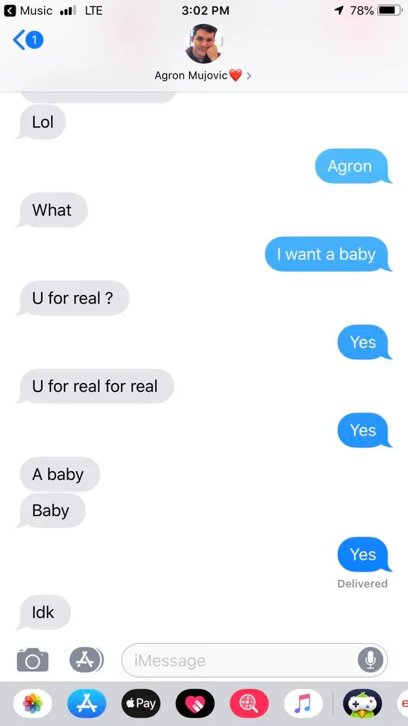 50 Of The Best Responses To The “Text Your Boyfriend 'I Want A Baby'” Challenge