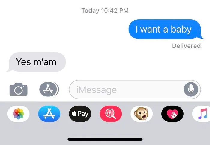 50 Of The Best Responses To The “Text Your Boyfriend 'I Want A Baby'” Challenge