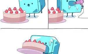 My 36 Comics About An Ice Cube Which I Created At The Lowest Point Of My Creative Career
