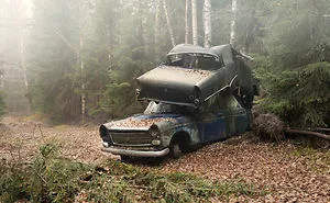 Abandoned Car Graveyard Sweden