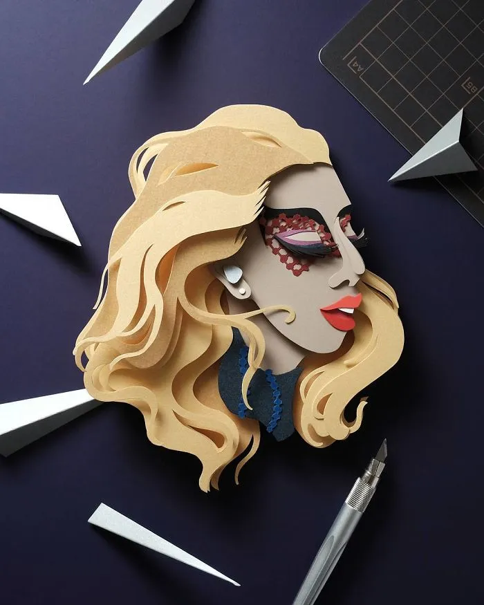Artist Shows Off His Incredible Paper Work Skills By Recreating Famous Pop Culture Characters