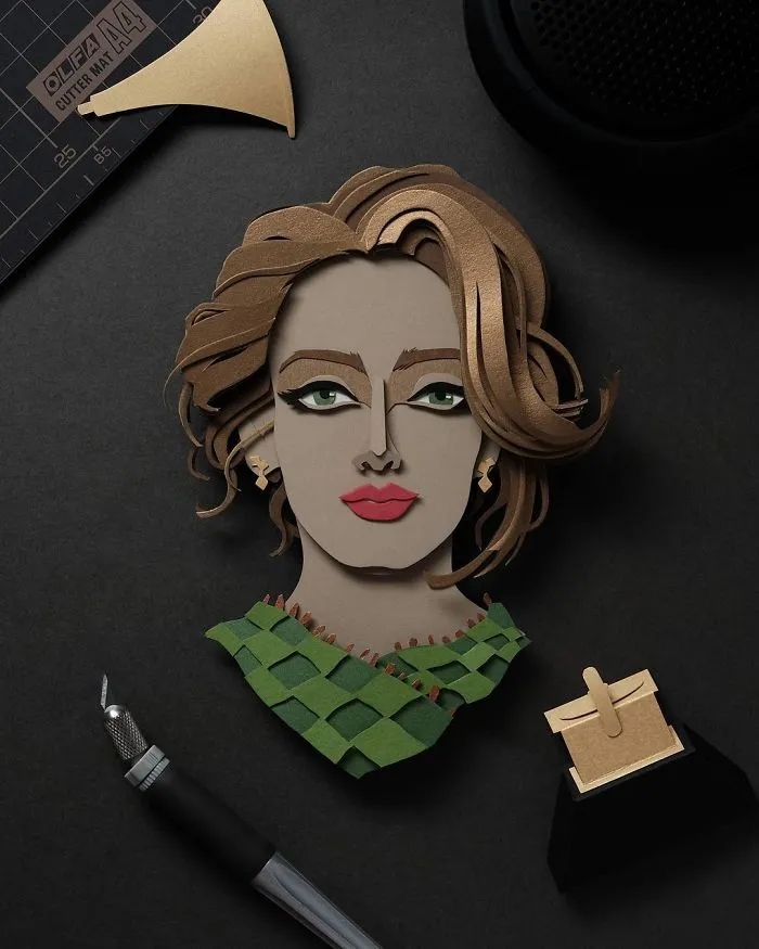 Artist Shows Off His Incredible Paper Work Skills By Recreating Famous Pop Culture Characters