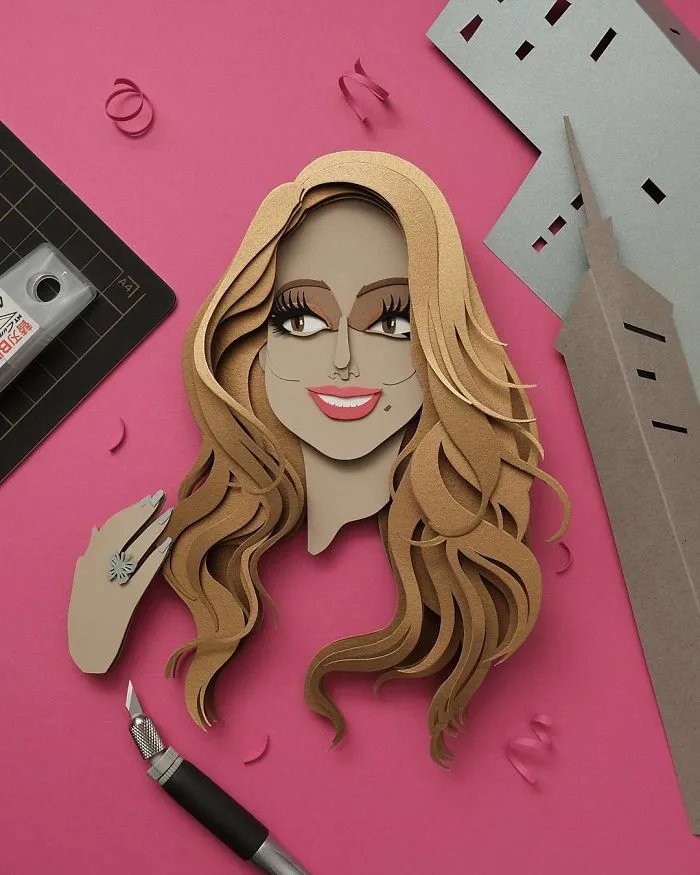 Artist Shows Off His Incredible Paper Work Skills By Recreating Famous Pop Culture Characters