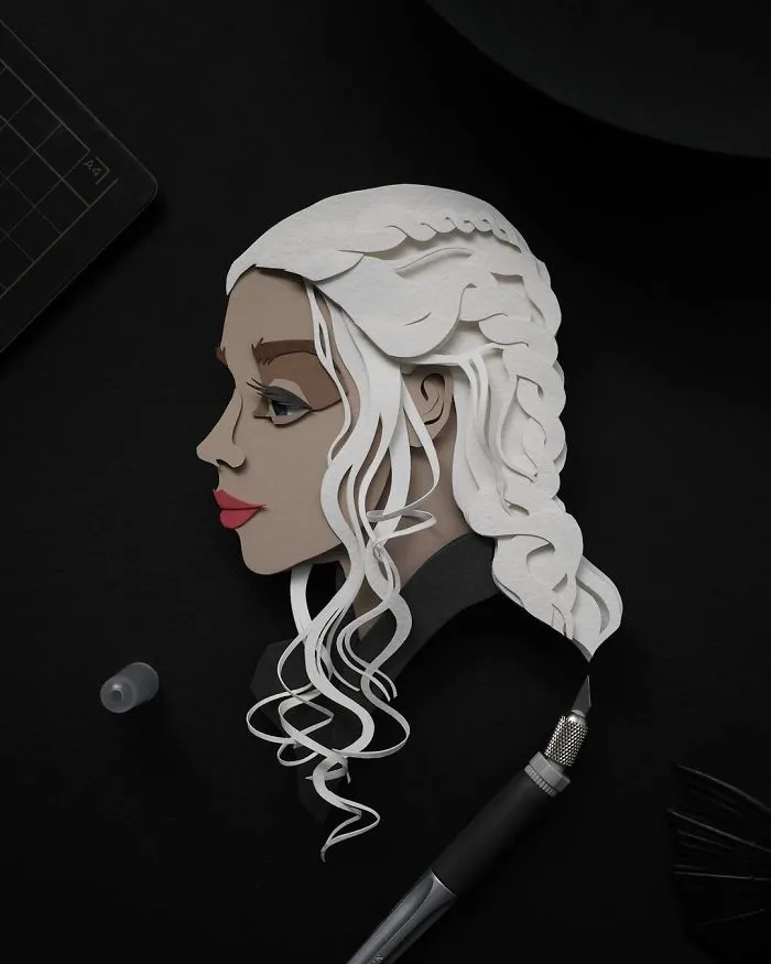 Artist Shows Off His Incredible Paper Work Skills By Recreating Famous Pop Culture Characters
