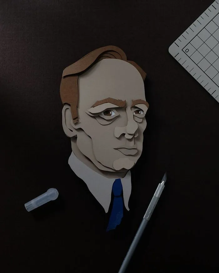 Artist Shows Off His Incredible Paper Work Skills By Recreating Famous Pop Culture Characters