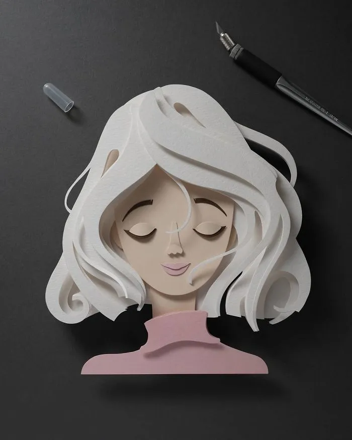 Artist Shows Off His Incredible Paper Work Skills By Recreating Famous Pop Culture Characters