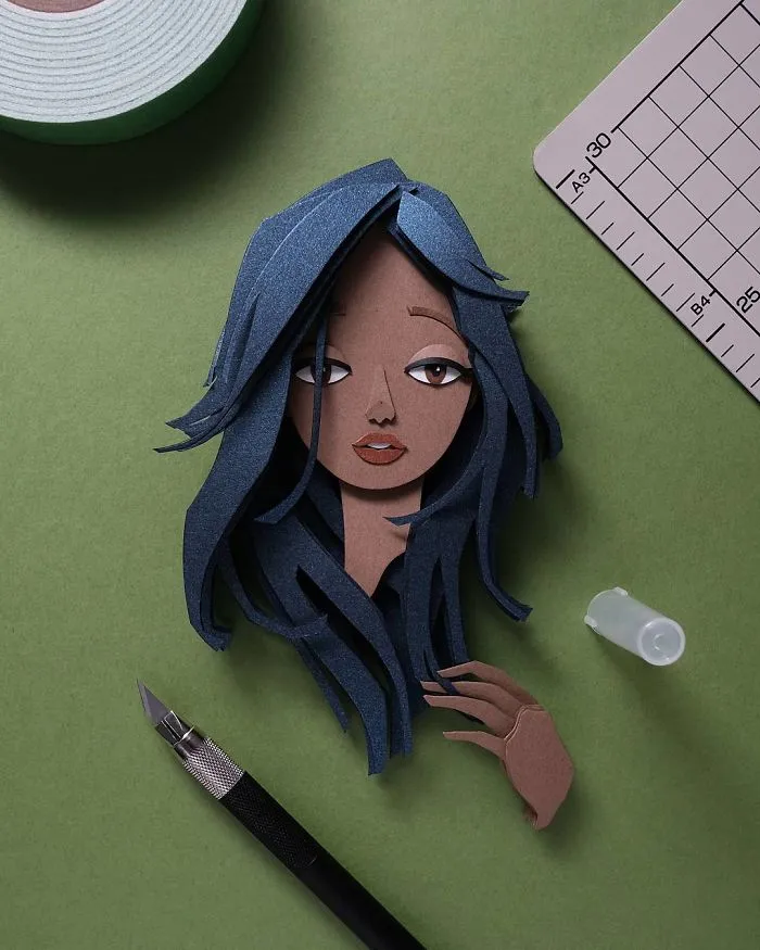 Artist Shows Off His Incredible Paper Work Skills By Recreating Famous Pop Culture Characters