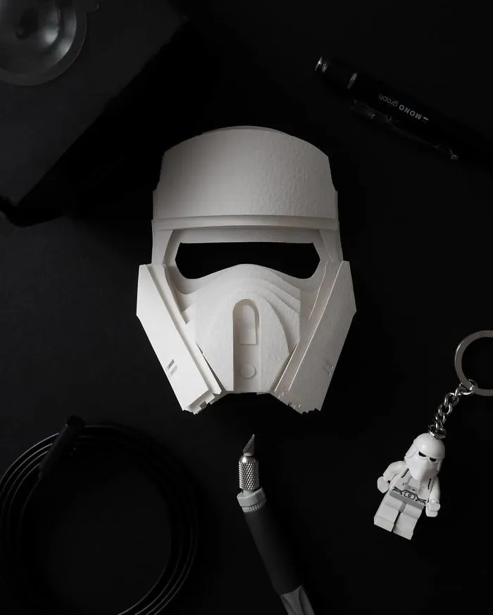Artist Shows Off His Incredible Paper Work Skills By Recreating Famous Pop Culture Characters