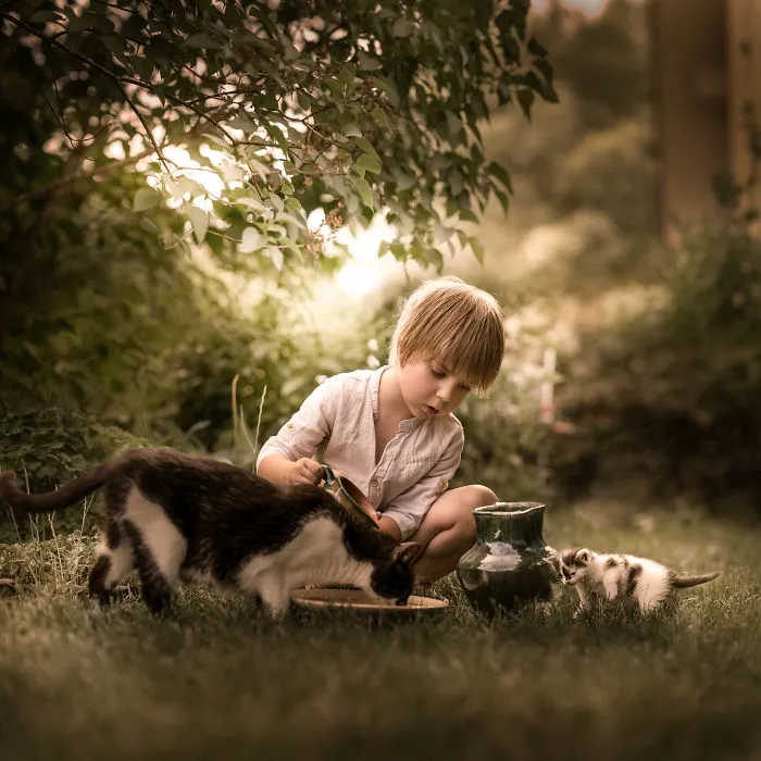 My Cats Are Afraid Of Kids Except For My Son So I Decided To Capture Their Bond (20 Pics)