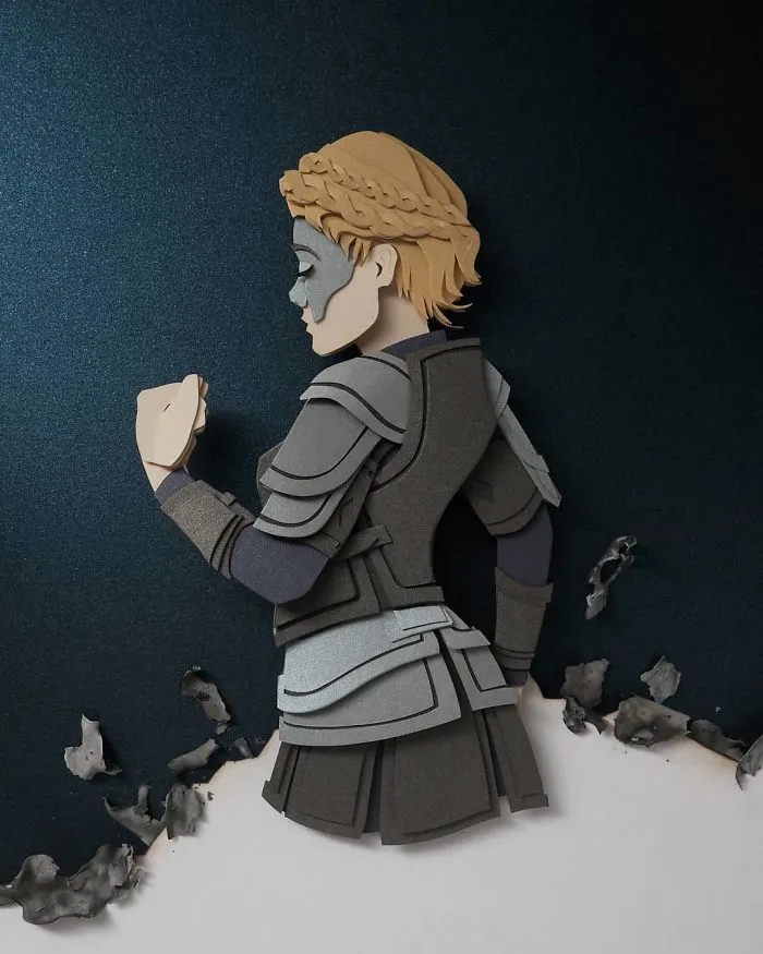 Artist Shows Off His Incredible Paper Work Skills By Recreating Famous Pop Culture Characters