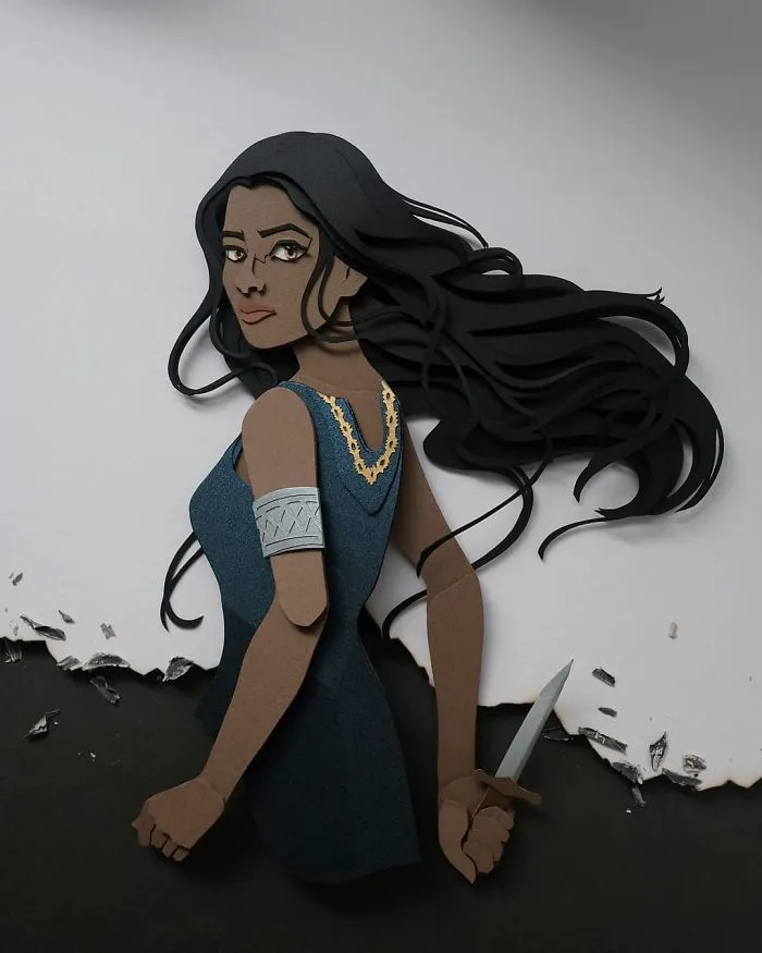 Artist Shows Off His Incredible Paper Work Skills By Recreating Famous Pop Culture Characters