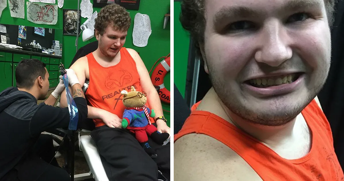 Este hombre autista al fin consiguió el tatuaje de sus sueños después de que se negaran a tatuarle en varias tiendas