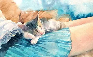 I Illustrate The Crazy Life Of Being A Cat In My Watercolor Paintings (30 Pics)