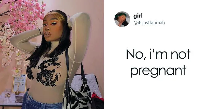 After This Woman Shared A Picture Of Her 'Food Baby', People Joined To Support Her