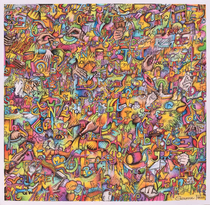 I Embedded All Of The Lyrics Of "Absolutely Sweet Marie" By Bob Dylan Into My Artwork