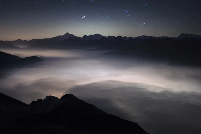 Aosta Valley Beneath The Clouds